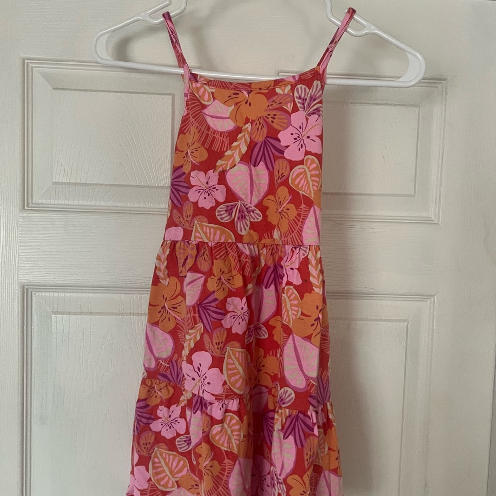Cat & Jack Pink and Orange Floral Kids Dress